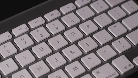 Close up of a computer keyboard Stock Footage 111539602