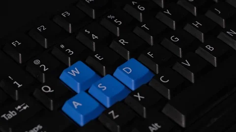Close up of a computer keyboard Stock Footage 111539627