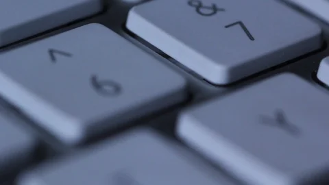 Close up of a computer keyboard Stock Footage 121233154