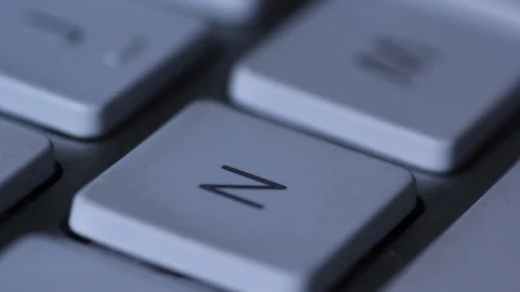 Close up of a computer keyboard Stock Footage 121233417