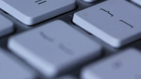 Close up of a computer keyboard Stock Footage 121233423