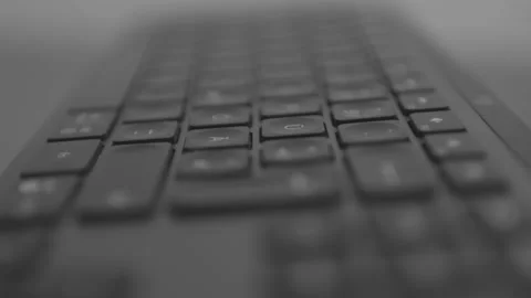 Close Up of a Computer Keyboard Stock Footage 169077131