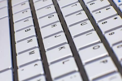 Close-up of computer keyboard keys Stock Photos