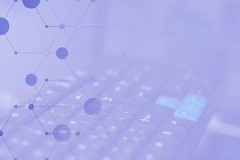 Close-up of a computer keyboard Foto stock