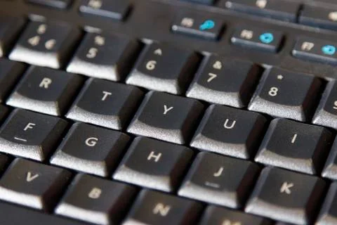 Close up of a computer keyboard Stock Photos