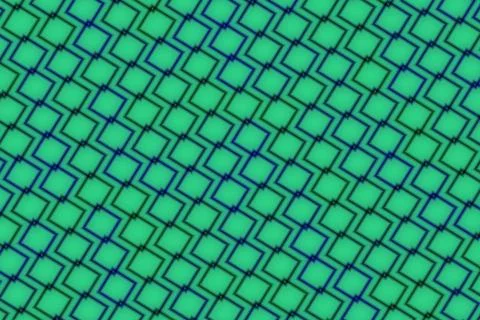 Close-up of a computer microchip with detailed circuit pattern 库存插图