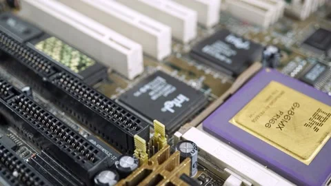 Close-up of a Computer Motherboard. Stock-Footage 237744702