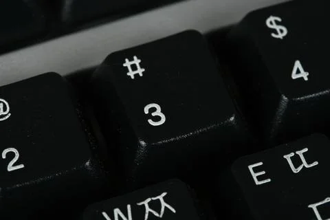 Close up of computer or laptop keyboard Stock Photos