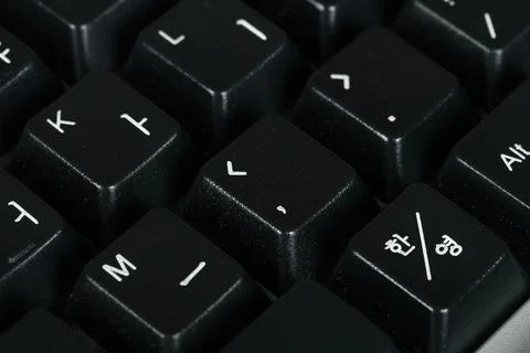 Close up of computer or laptop keyboard Stock Photos