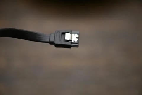 Close Up Of Computer Sata Hard Disk Cable Head Or Socket Stock Photos