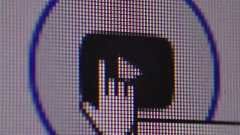 Close up of computer screen with Google search homepage. Stock Footage 291882565