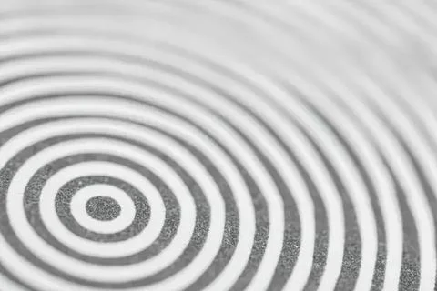 Close-up of concentric circles on textured surface Stock Photos