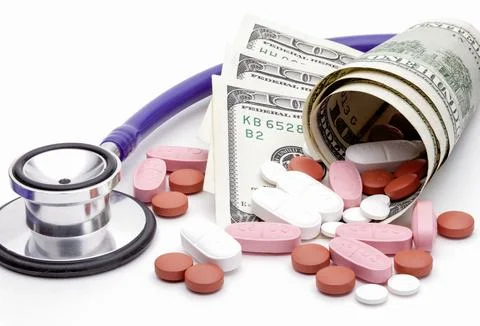 Close up of concept pharmaceutical image. Stock Photos