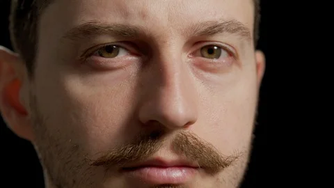 Close up of a concerned man Stock Footage 99746697