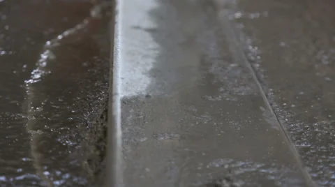 Close up of concrete flattening machine Stock Footage 47847782