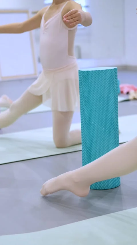 Close-up of cone exercise in ballet class Video stock 232348233