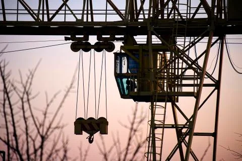 Close-up Construction Crane Stock Photos