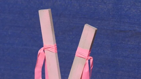 Close Up Of Construction Flags Stock Footage 86870180