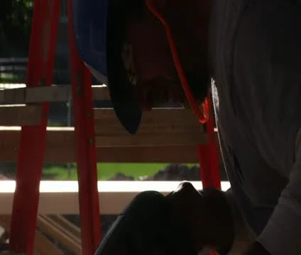 Close-up on construction worker using power tool Video stock 21561188