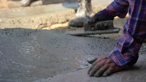 Close up of construction worker's gloved... | Stock Video | Pond5
