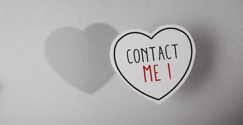 Close up of Contact Us Word Photos