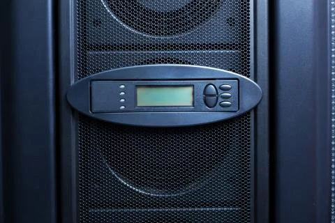 Close up of control panel in the data center Stock Photos
