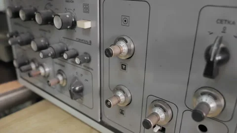 Close Up Of Control Panel At Plant Industrial Equipment Stock Footage 167158963