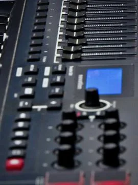 Close Up Of The Controls On A Novation Impulse 49 Stock Photos