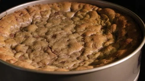 Close Up Cookie Pan Right to Left - 4K Slow Motion Stock Footage 337876063