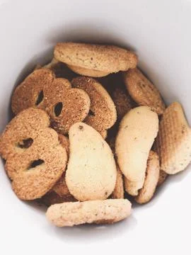 Close-Up Of Cookies Stock Photos