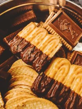 Close-Up Of Cookies Stock Photos
