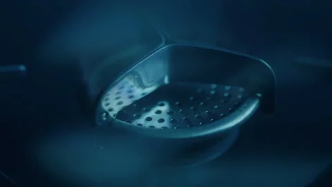 Close up of a Cooking Burner Igniting Stock Footage 270400085