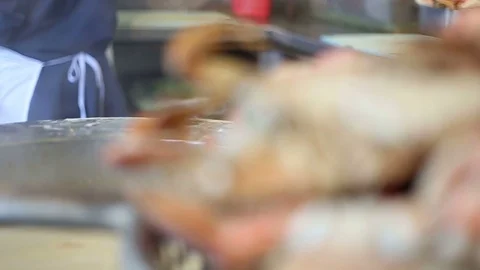 Close Up of Cooking Crab Stock Footage 70198882