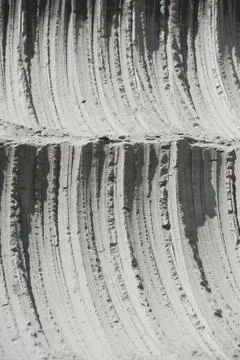 Close-up of copper mine open pit excavation Stock Photos