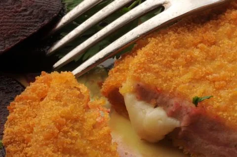 Close up on cordon bleu Stock Photos