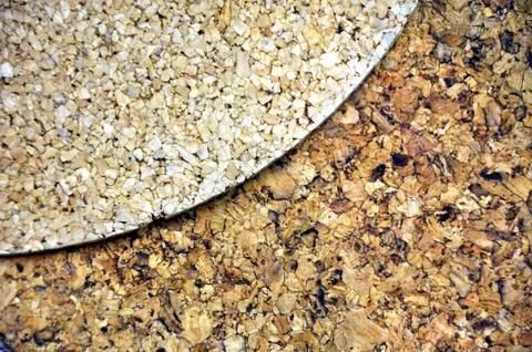 Close up of cork texture, natural cork Stock Photos