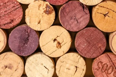 Close up of a cork wine Stock Photos