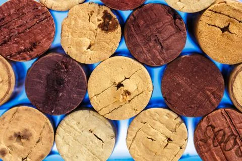 Close up of a cork wine Stock Photos