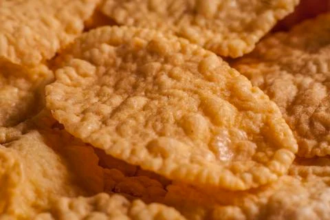 Close-up of Corn flake Foto stock