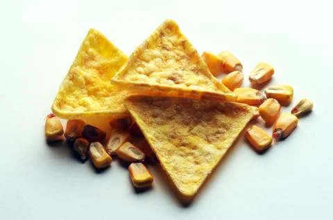 Close up on corn snacks Stock Photos