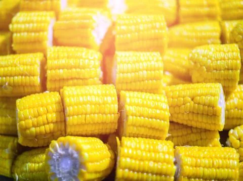 Close up Corn Yellow texture background. Foto stock