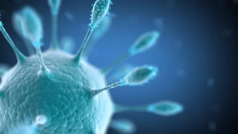 Close-up Coronavirus mutation strains. Stock Footage 152201597