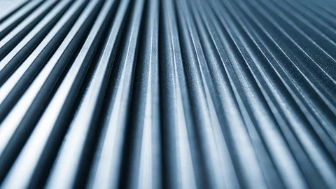 Close-up of corrugated surface of a complex of an automatic control system Stock Footage 116548552