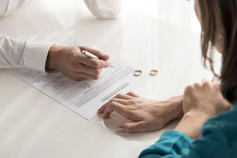 Close up couple divorcing Resolution and high quality beautiful photo Stock Photos