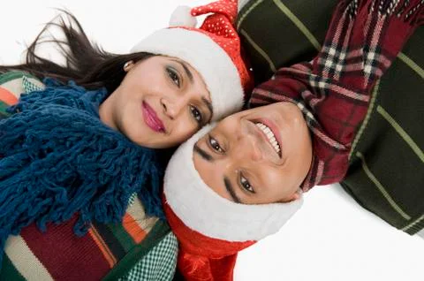 Close-up of a couple smiling Stock Photos