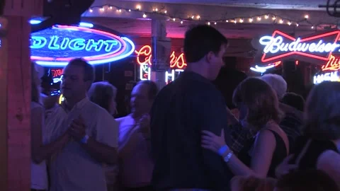 Close up of couples dancing Austin, Texas Video stock 232542031