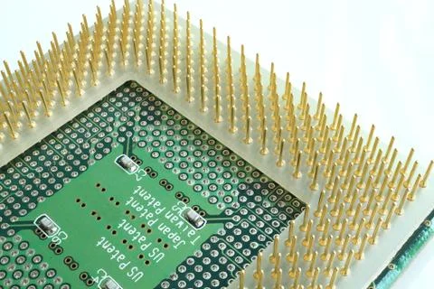 Close up CPU, central processing unit. Foto stock