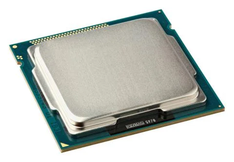 Close up cpu upside Stock Photos
