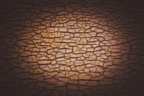 A close up of a cracked and peeling surface Stock-Fotos