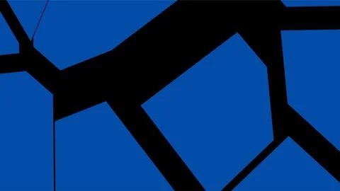 Close-up of Cracked Blue Surface with Sharp Edges. 스톡 일러스트